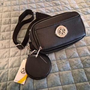 CXL by Christian Lacroix Black Eve Pebble Camera Bag NWT